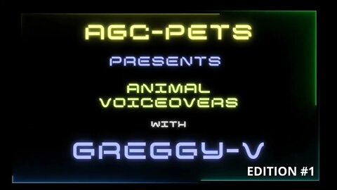 Funny animal voice overs with Greggy-V #greggyv