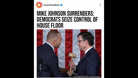 Republican Speaker Mike Johnson Surrenders To Democrats