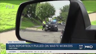 Man pulls gun on Wastepro worker