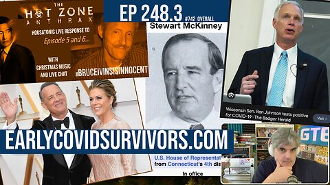 248.3: More Congresspersons and celebrities on EartlyCOVIDSurvivors.com list (Hanks / Ron Johnson)
