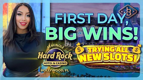 First Day Fortune: Jackpot Catcher Wins at Hollywood Hard Rock! 🎰🎉