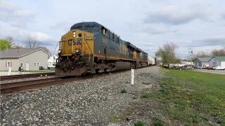 CSX Q331 Autorack/Manifest Mixed Freight Train from Creston, Ohio April 17, 2021
