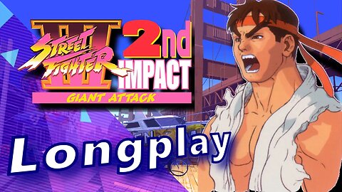 Street Fighter 3 Second Impact Ryu Longplay (Dreamcast, Arcade, PlayStation 4, Switch, PC) HD 60FPS