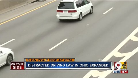Ohio distracted driving law expanded