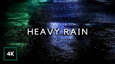 Heavy Rain to Sleep Instantly. Rainstorm on Road to End Insomnia, Relax or Study