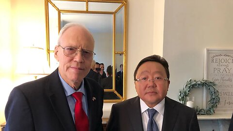 Fmr. President of Mongolia, Hon. Tsakhiagiin Elbegdorj meets with Dr Harper January 26, 2023