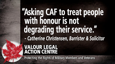 “Asking CAF to treat people with honour is not degrading their service.”