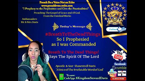 #BreathToTheDeadThings So I Prophesied as I was Commanded, of The Lord
