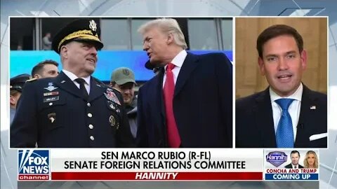 Senator Rubio Joins Hannity to Discuss Afghanistan & Calls for General Milley to Resign Immediately