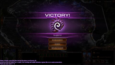 first time 1v1 zerg v zerg victory in starcraft2!