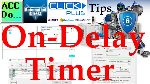 Click PLC On-Delay Timer