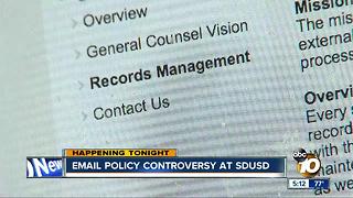 Email policy controversy at SDUSD