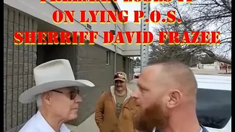@JamesFreeman1 LOSES IT ON LYING SHERIFF DAVID FRAZEE-STILL USING THE MASK TO ARREST PEOPLE!