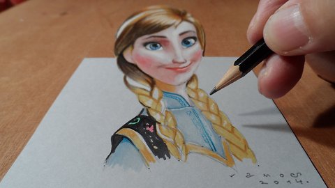 Drawing Anna from Frozen