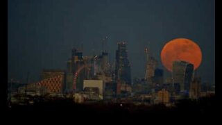 Time lapse mostra super lua azul de sangue sobre Londres