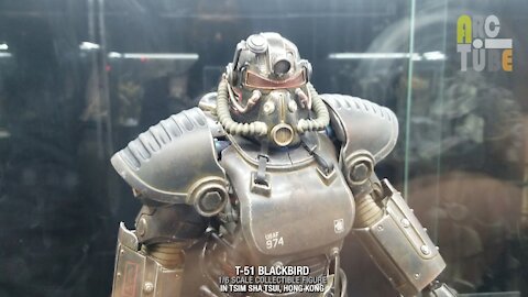 T51 Blackbird Armor 1/6 scale collectible figure displayed at the one, TSIM SHA TSUI, HONG KONG