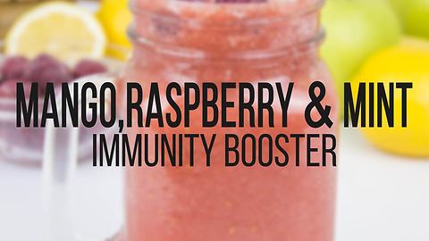 Mango, raspberry & mint immunity booster