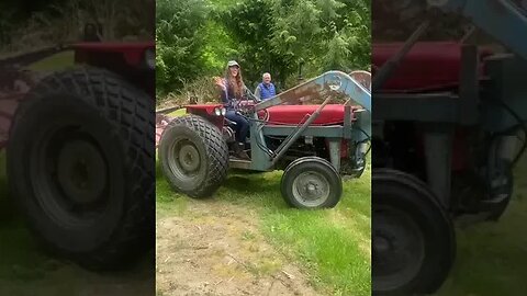 We bought land together - Girl on Tractor - Living the High - Frequency Life😍