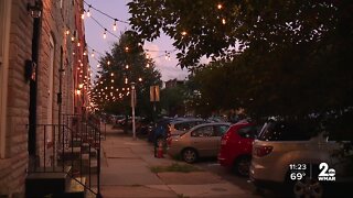 Neighborhood lit up in Baltimore to discourage crime