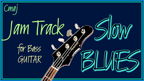 486 Easy BASS Guitar BLUES Jam Track in Am