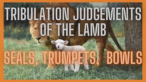 The tribulation judgements of the Lamb , trumpets, seals and bowls/vials in Revelation.