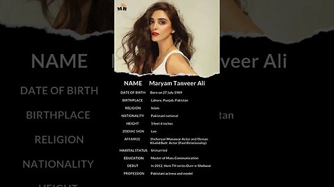 Maya Ali 💓 mini biography 🔥😍 #viral #shorts #biography