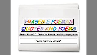 Notícias engraçadas: Papel higiênico acaba! [Frases e Poemas]