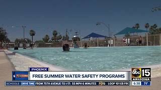 Take advantage of free water safety classes in Phoenix