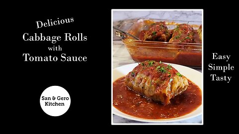 Delicious Cabbage Rolls with Tomato Sauce Recipe