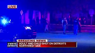 1 child, 1 adult shot on Detroit's northwest side