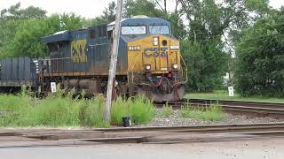 CSX Manifest Mixed Freight Train with DPU from Fostoria, Ohio September 1, 2020