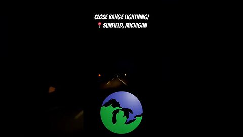 Close-Range #Lightning Intercept by Storm Chasers in Sunfield, #michigan!