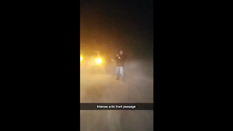 Insane arctic front passage captured on camera in North Dakota