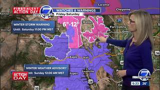 First Alert Action Day: More snow this weekend for Colorado