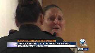 Little league bookkeeper gets 10 months in jail