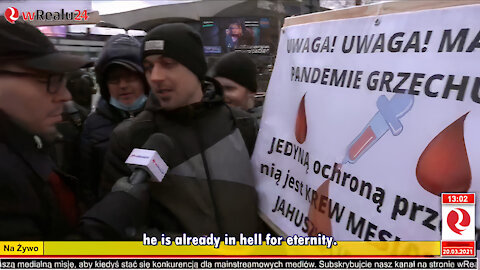 LIVE interview during the 'March for Freedom' protests! Amightywind Ministry defends freedom!