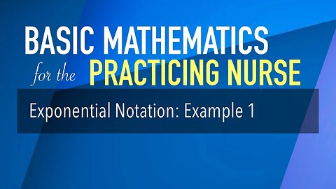 Exponential Notation: Example 1