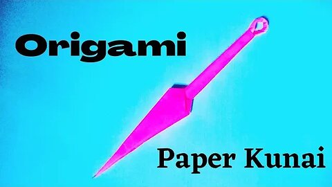 Making Kunai From Paper - how to make a paper kunai