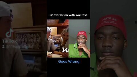 Conversation with waitress goes wrong.🤣 - TopG Reaction