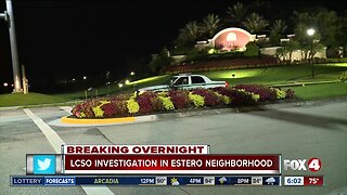 Deputies conduct investigation in gated Estero community overnight