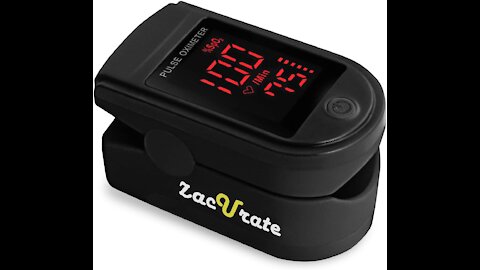 Zacurate Pro Series 500DL Fingertip Pulse Oximeter Blood Oxygen (Royal Black)
