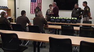 Man gifts local law enforcement with new AEDs