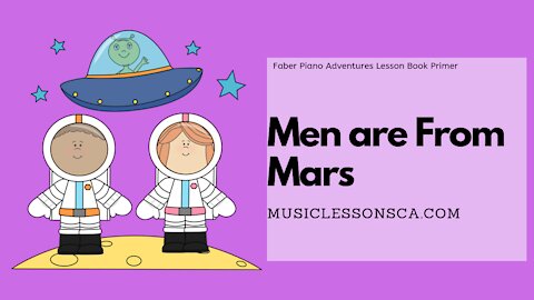 Piano Adventures Lesson Book Primer - Men are from Mars