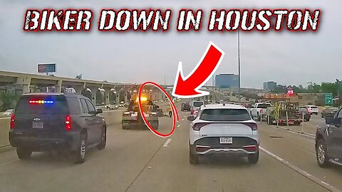 SHORT: Motorcycle Crash on IH-10 in Houston