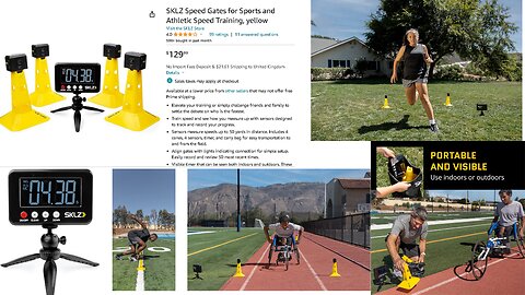 SKLZ Speed Gates for Sports and Athletic Speed Training, yellow | Amazon: https://amzn.to/3RwseUh