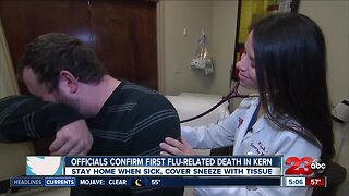 First flu-related death in Kern