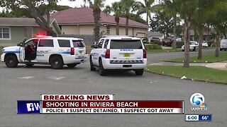 Suspect detained, another on the run after shooting in Riviera Beach