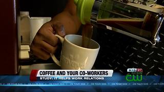 Study: drinking coffee can improve relations among co-workers