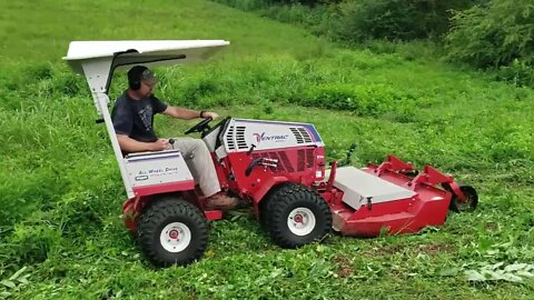 Ventrac Tractor FOR REAL - Versatility on a Steeper Pond Dam on Joe's Tennessee Property