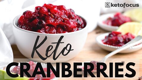 SUGAR FREE CRANBERRY SAUCE KETO CRANBERRY SAUCE Keto Thanksgiving Sides